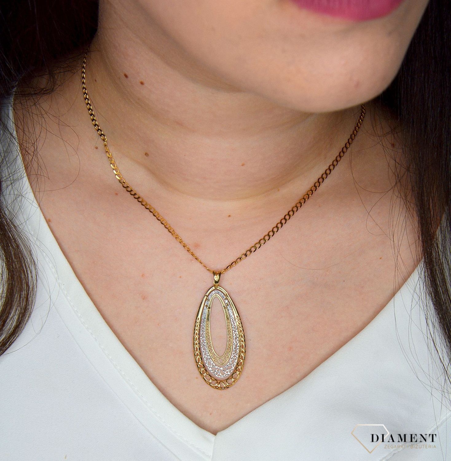 Złota zawieszka 585 ażur owalny ZA 1514.jpg